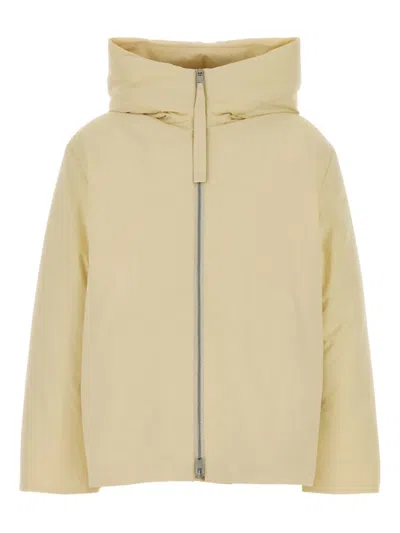 JIL SANDER HOODED PUFFER JACKET