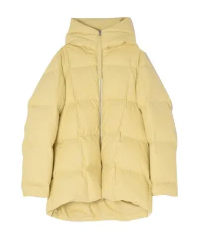 Jil Sander Hooded Puffer Jacket In Nude