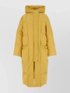 JIL SANDER HOODED QUILTED POLYESTER DOWN JACKET