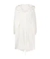 Jil Sander Hooded Rain Coat In White