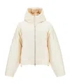 Jil Sander Cream Nylon Blend Down Jacket In White