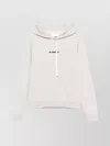 Jil Sander Light Grey Hoodie Sweatshirt With Drawstring In Grey