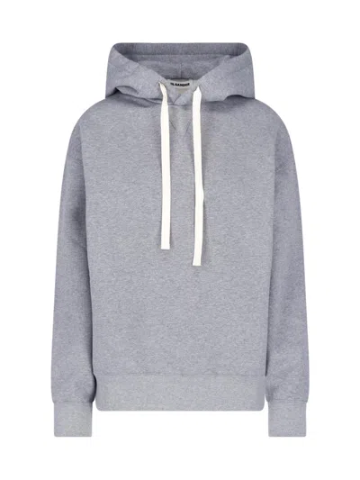 Jil Sander Hoodie In Brown