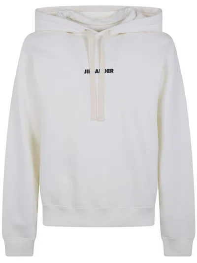 Jil Sander Hoodie Sweatshirt In Gray