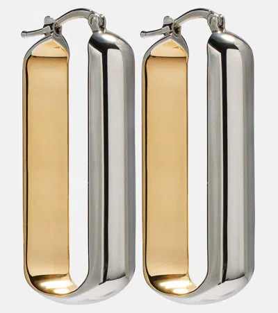 Jil Sander Hoop Earrings In Gold