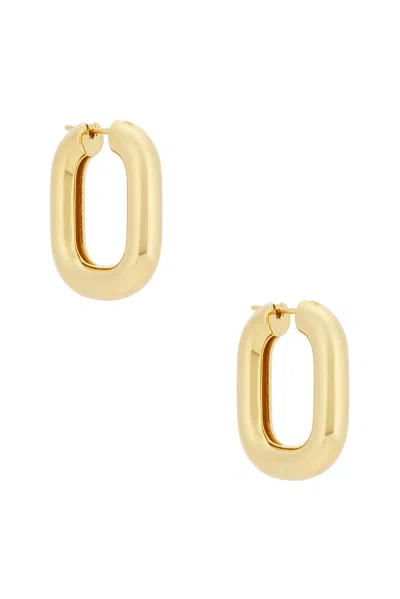Jil Sander Hoop Earrings In Gold