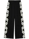Jil Sander Embroidered Trousers In Black
