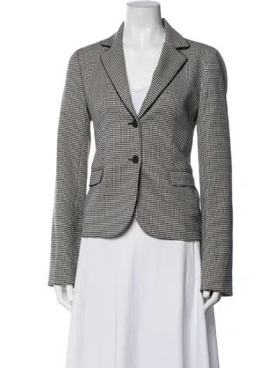 Pre-owned Jil Sander Houndstooth Print Blazer In Multicolor