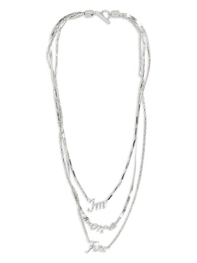 Jil Sander I'm On Fire Necklace In White