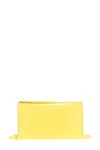 Jil Sander Leather Clutch With Gold-tone Metal Hardware