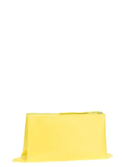 Jil Sander 'impero' Media' Clutch In Yellow