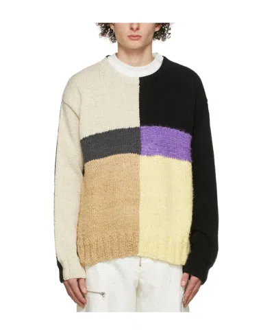 JIL SANDER INTARSIA KNIT SWEATER
