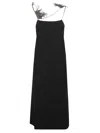 Jil Sander Interlock Knit Dress In Black