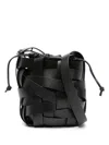 Jil Sander Interwoven-design Cross Body Bag In Black
