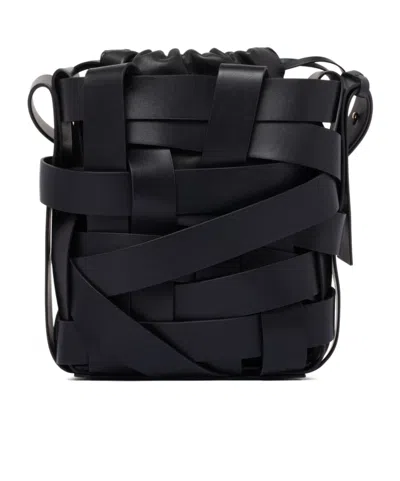 Jil Sander Interwoven-design Drawstring Bucket Bag