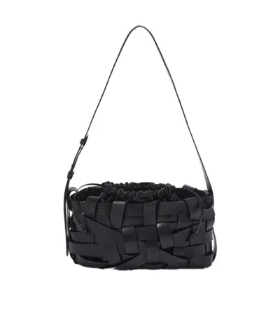 JIL SANDER JIL SANDER RECTANGULAR WOVEN CROSSBODY BAG