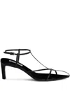 Jil Sander Interwoven-straps Pointed-toe Pumps In Black