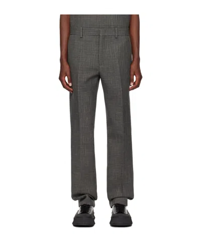 Jil Sander Ironed Line Pleated Casual Pants In Black