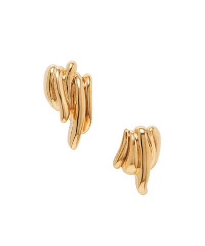 Jil Sander Irregular Earrings In Gold