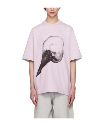 Jil Sander Item O-neck Short-sleeved T-shirt In Purple