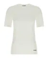 Jil Sander Contrast Logo Cotton T-shirt In White