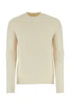 JIL SANDER IVORY ALPACA BLEND SWEATER