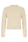 Jil Sander Ivory Alpaca Blend Sweater In Animal Print
