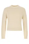 Jil Sander Ribbed Hem And Cuff Alpaca Blend Sweater In Neutral