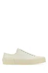 JIL SANDER IVORY CANVAS SNEAKERS