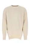 Jil Sander Men Ivory Cotton And Wool Sweater