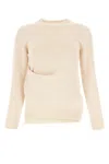 Jil Sander Ivory Cotton Blend Sweater