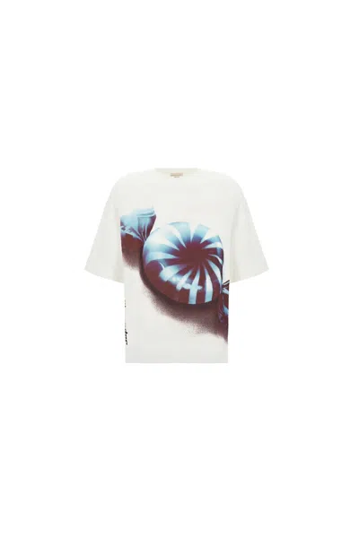 Jil Sander Ivory Cotton Oversize T-shirt In White