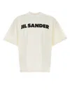 Jil Sander Off-white Logo Printed T-shirt In White