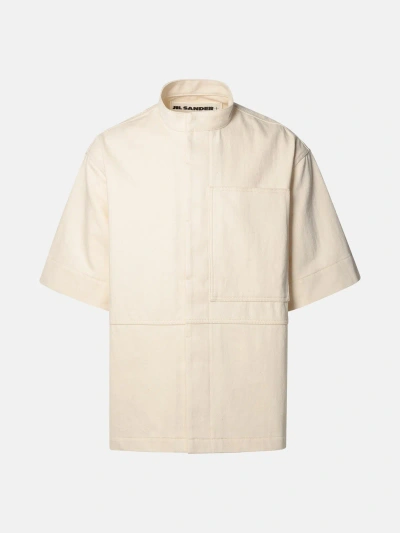 Jil Sander Kids' Ivory Cotton Shirt