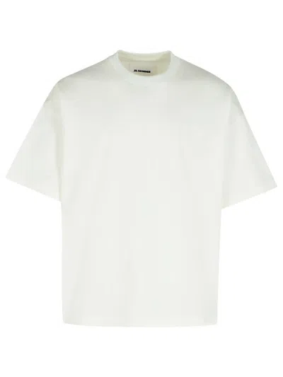 Jil Sander Ivory Cotton T-shirt In White