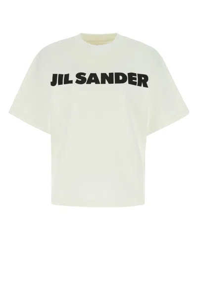 Jil Sander Ivory Cotton T-shirt