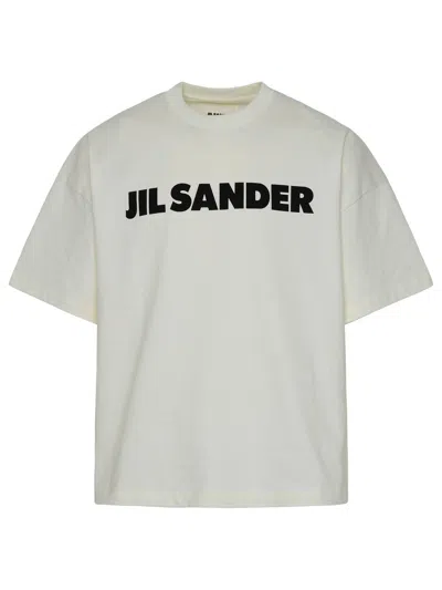 Jil Sander Ivory Cotton T-shirt Men In Cream