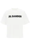 Jil Sander Relaxed-fit Cotton T-shirt With Bold Logo In White