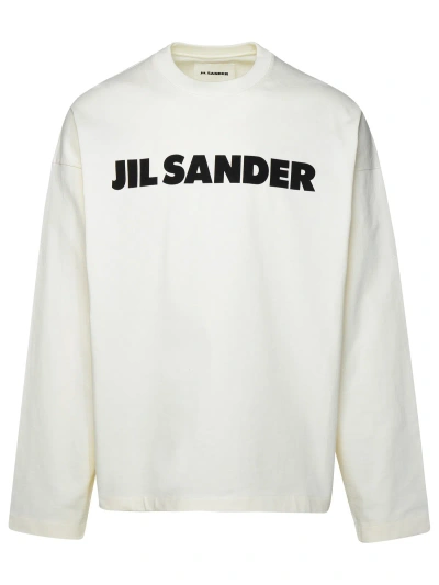 Jil Sander Long Sleeve T-shirt In White