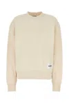Jil Sander Sweatshirt With Logo Patch In Off White