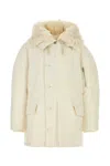 Jil Sander White Oversize Down Jacket In Piuma