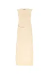 Jil Sander Ivory Japanese Cotton Dress In White