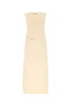 Jil Sander Ivory Japanese Cotton Dress In White
