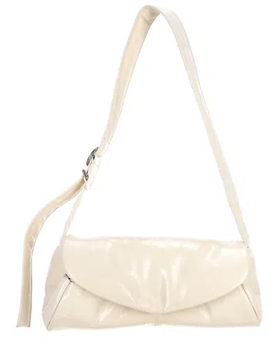 Jil Sander Ivory Leather Cannolo Flap Shoulder Bag (authentic Pre-loved) In Neutral