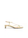 Jil Sander Strappy Leather Sandals In Neutrals