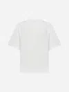 Jil Sander Crew Neck Logo Print T-shirt In White