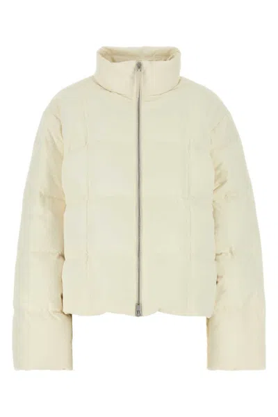 Jil Sander Ivory Polyester Jacket In White