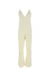 Jil Sander Ivory Satin Jumpsuit