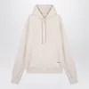 Jil Sander Ivory Sweater With Logo Patch In Beige