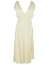 Jil Sander Ivory Viscose Blend Dress Women